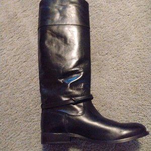 Frye Black Leather women's riding boot